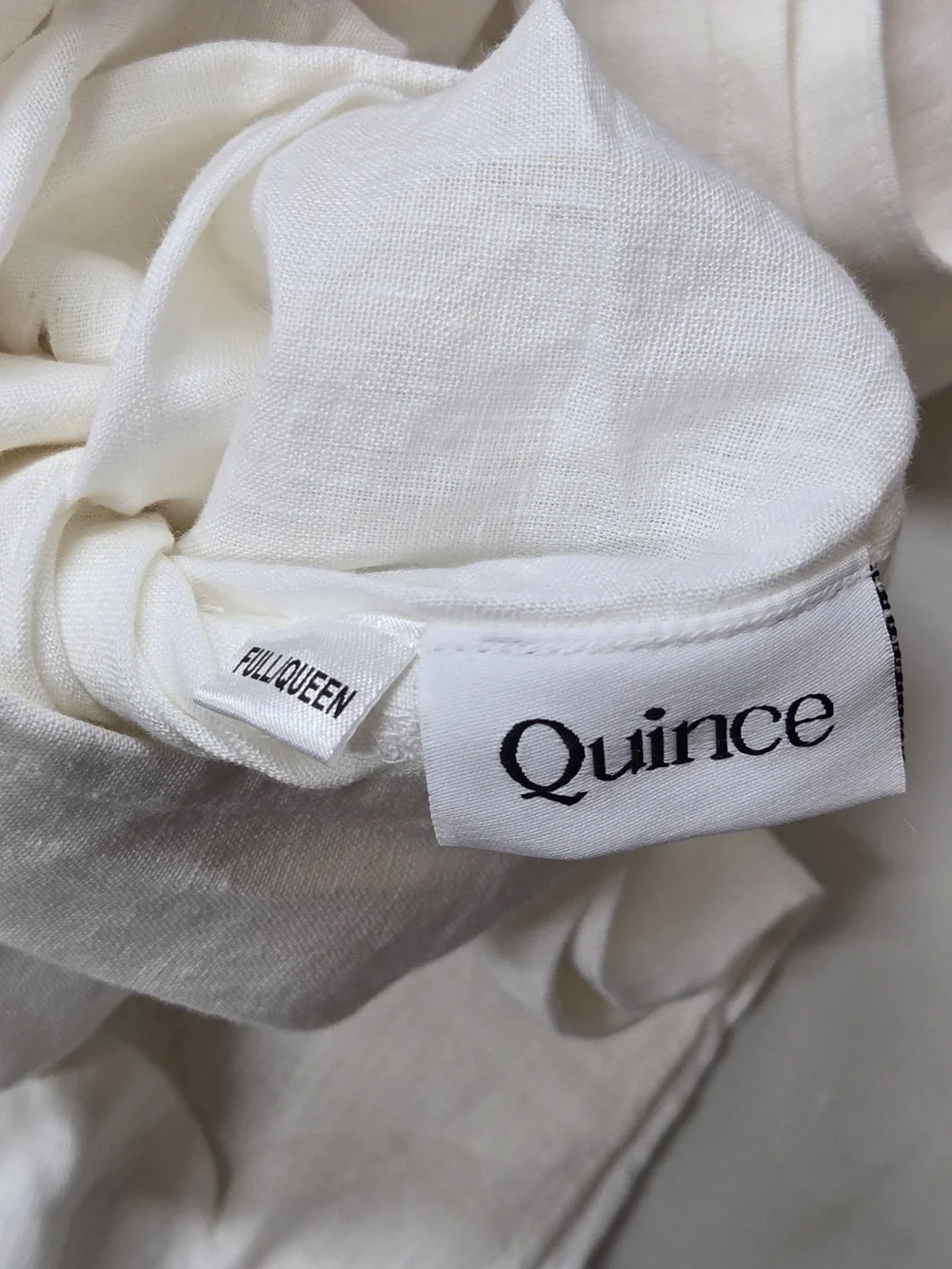 QUINCE European Linen Duvet Cover Set Full/Queen Ivory 8915